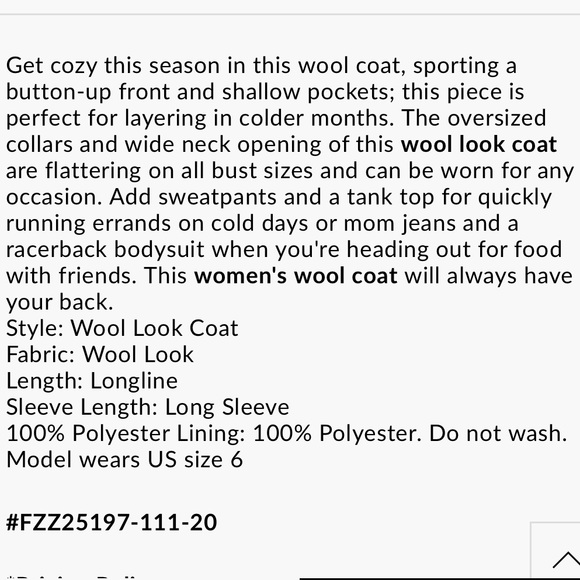 Boohoo Wool Look Coat - Picture 12 of 12